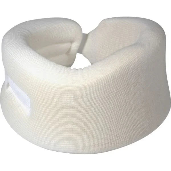 Soft foam cervical neck collar medical orthopedic support in white