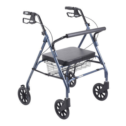 Go-Lite Bariatric Steel Rollator Blue | 10215BL-1
