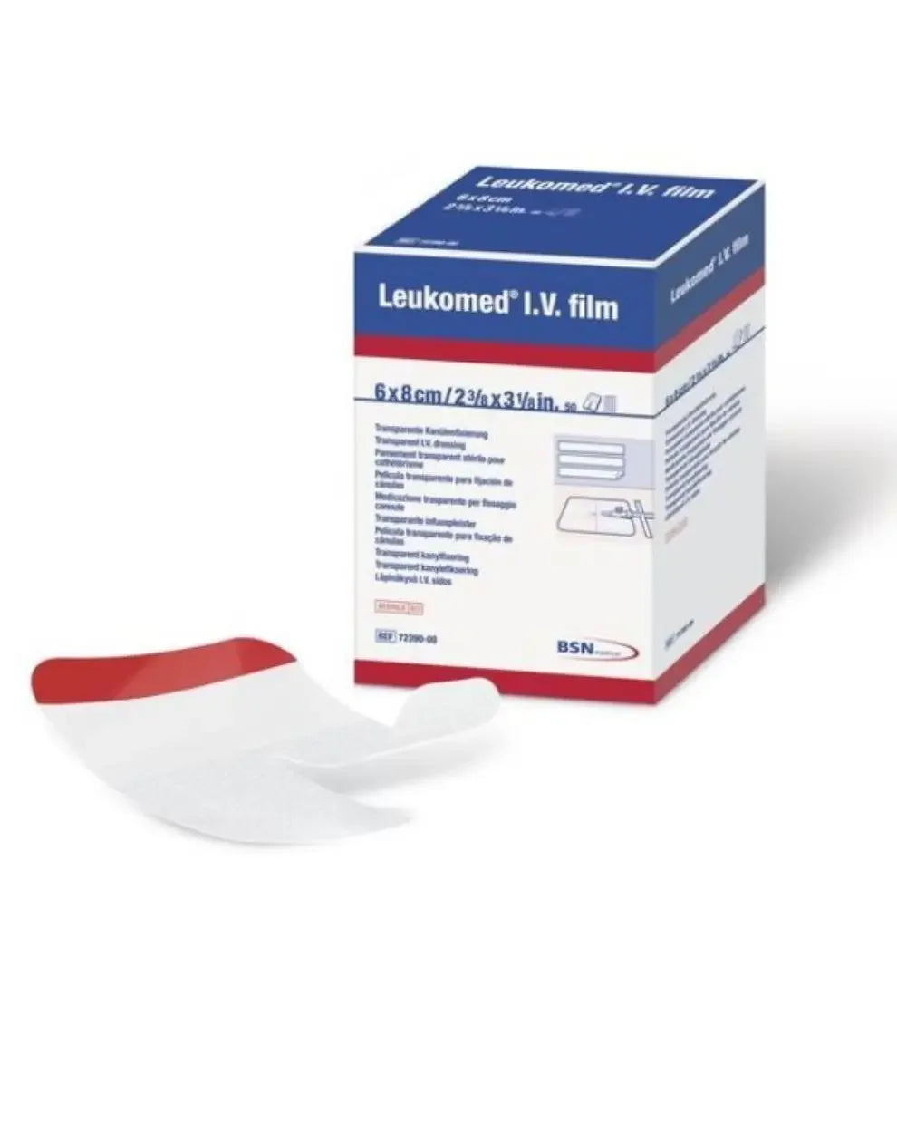 Leukomed I.V. film transparent IV dressing with box, 6x8cm sterile medical supply