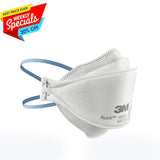 3M Aura N95 particulate respirator mask with blue headbands, weekly special 20% off