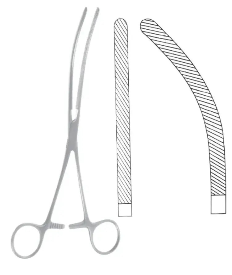 Doyen Intestinal Clamp 9 Inch Curved