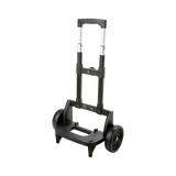 Lightweight folding hand truck with large wheels for home care and medical supply transport