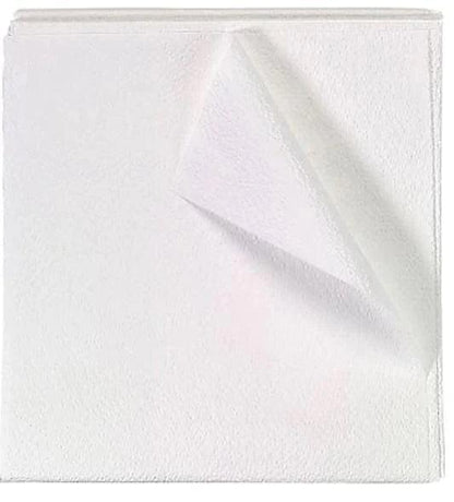 Sterile gauze pad for wound care, single unfolded white medical dressing