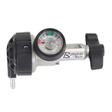 Bonsai oxygen regulator with pressure gauge for medical oxygen tanks