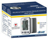 Deluxe automatic wrist blood pressure monitor box with heartbeat detection feature
