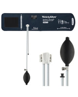 Welch Allyn reusable blood pressure cuff with inflation bulb and tubing, adult size.