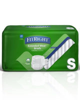FitRight Extended Wear Briefs pack, size small, adult incontinence diapers, 30 count
