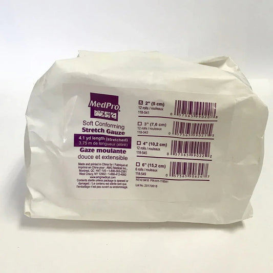 MedPro soft conforming stretch gauze package for wound care and medical use