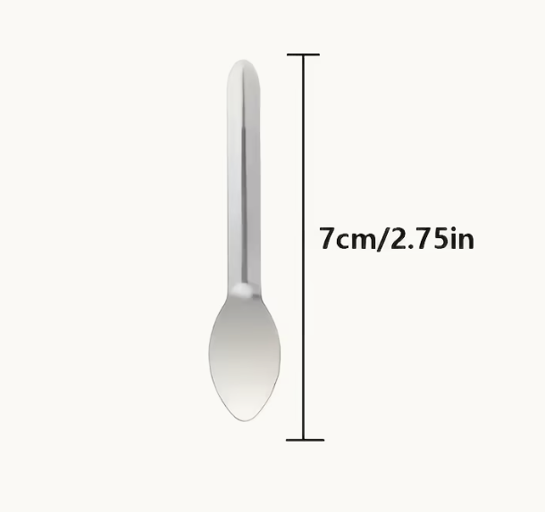 7cm/2.75in medical-grade plastic spoon for home care and long term care use