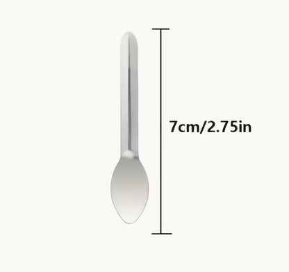 7cm/2.75in medical-grade plastic spoon for home care and long term care use