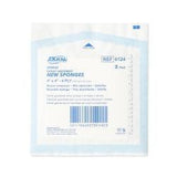 Sterile nonwoven medical gauze sponge 4x4 inch 4-ply, 2-pack in sealed packaging