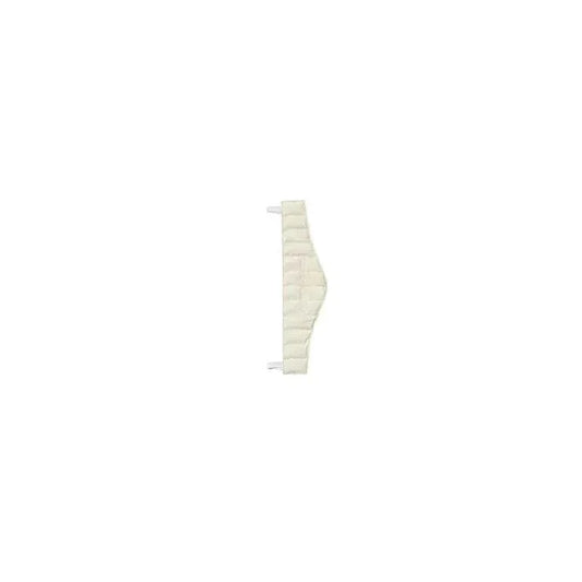 Rectangular medical heat pack with white straps on a plain background